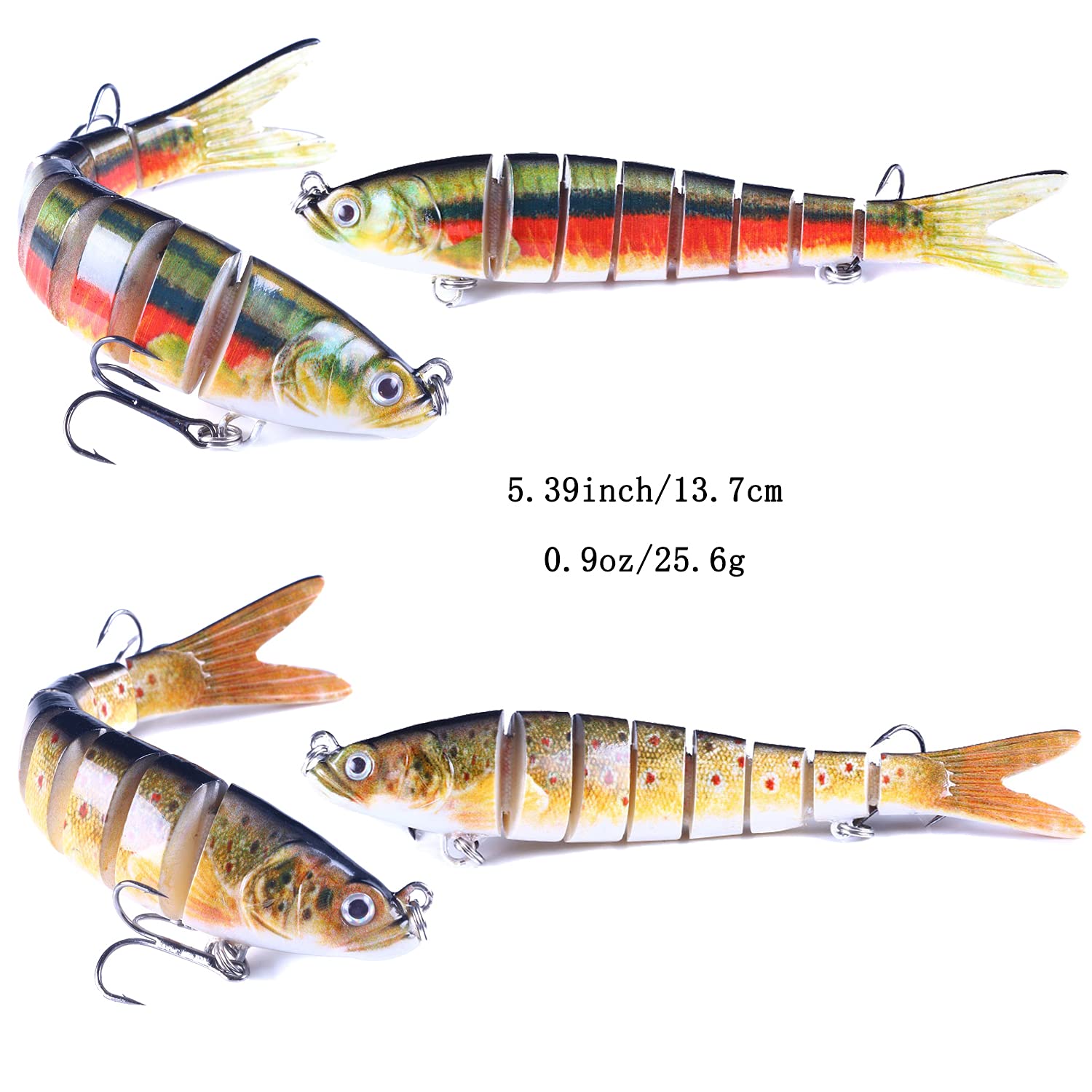 LURESMEOW five-color assortment delivers variety for different conditions.