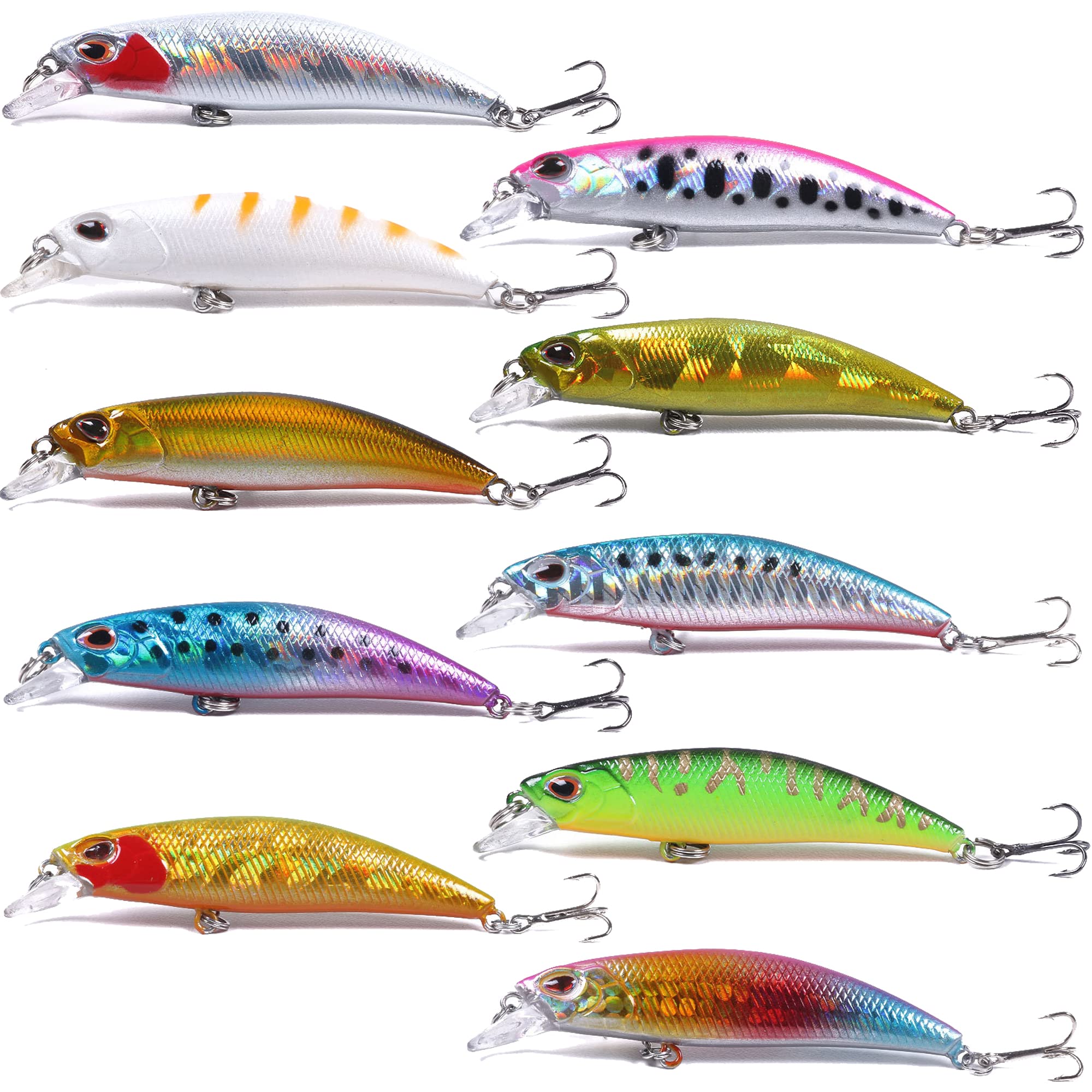 LURESMEOW Jerkbait 6 cm minnow lure for versatile casting and quick retrieves