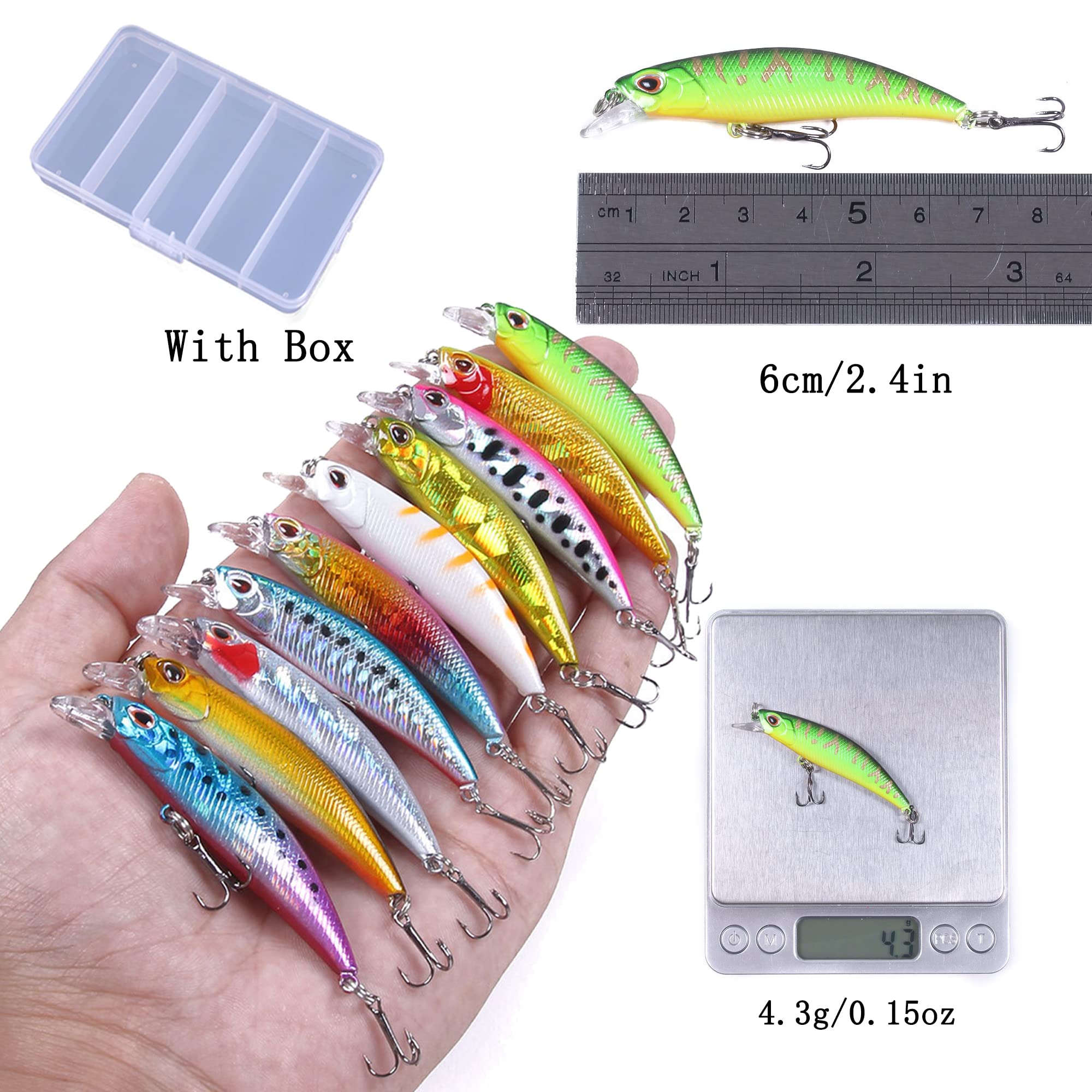 Durable corrosion-resistant metal body from LURESMEOW for freshwater and saltwater use