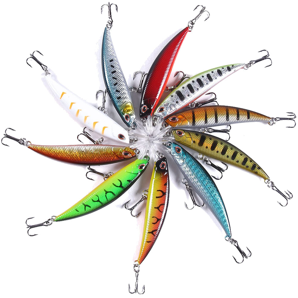 LURESMEOW minnow-style lure mimics live prey for anglers.