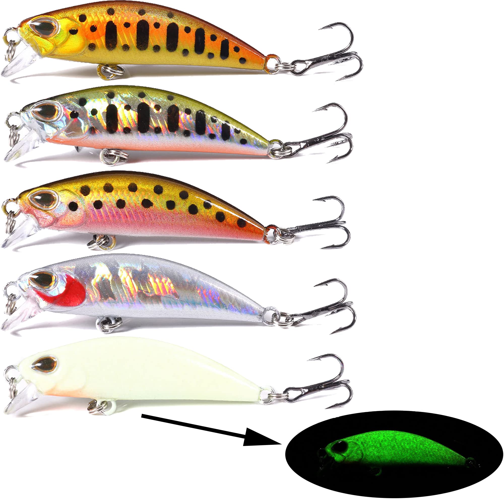 LURESMEOW jerkbait sharp hooks improve hook quality and bites.