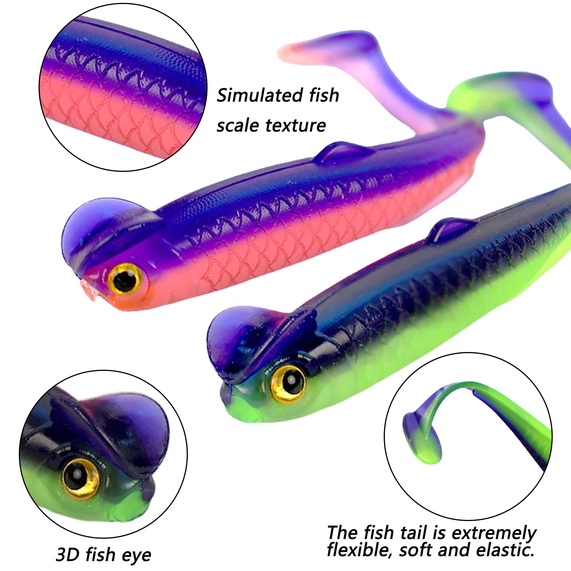 LURESMEOW soft plastic materials showing resilience for freshwater and saltwater use