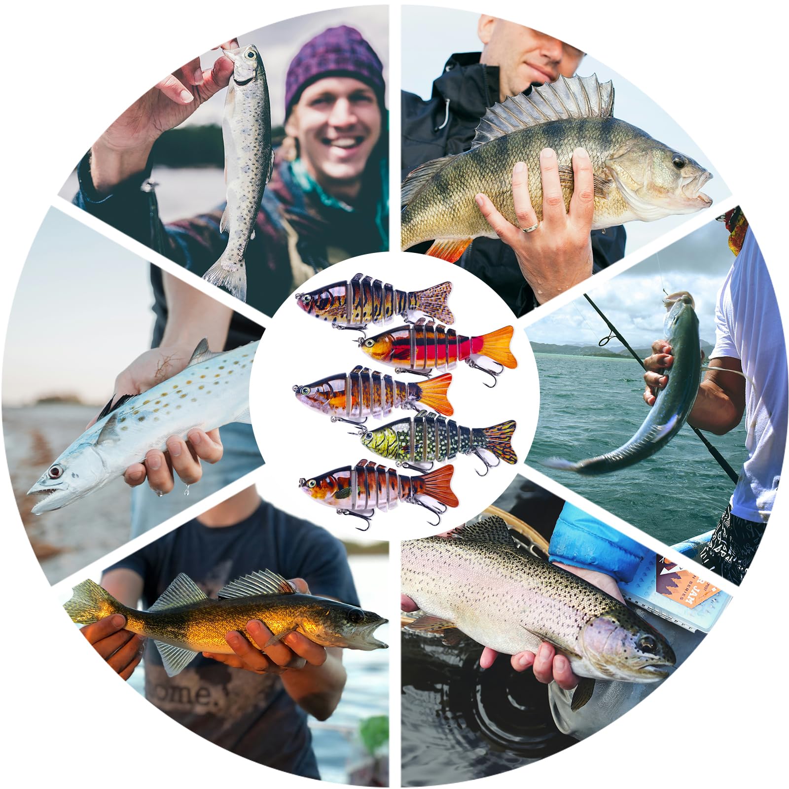 LURESMEOW lures suit bass, pike, trout, and other carnivorous fish.