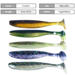 LURESMEOW ultra lifelike paddle-tail swimbaits shimmer underwater