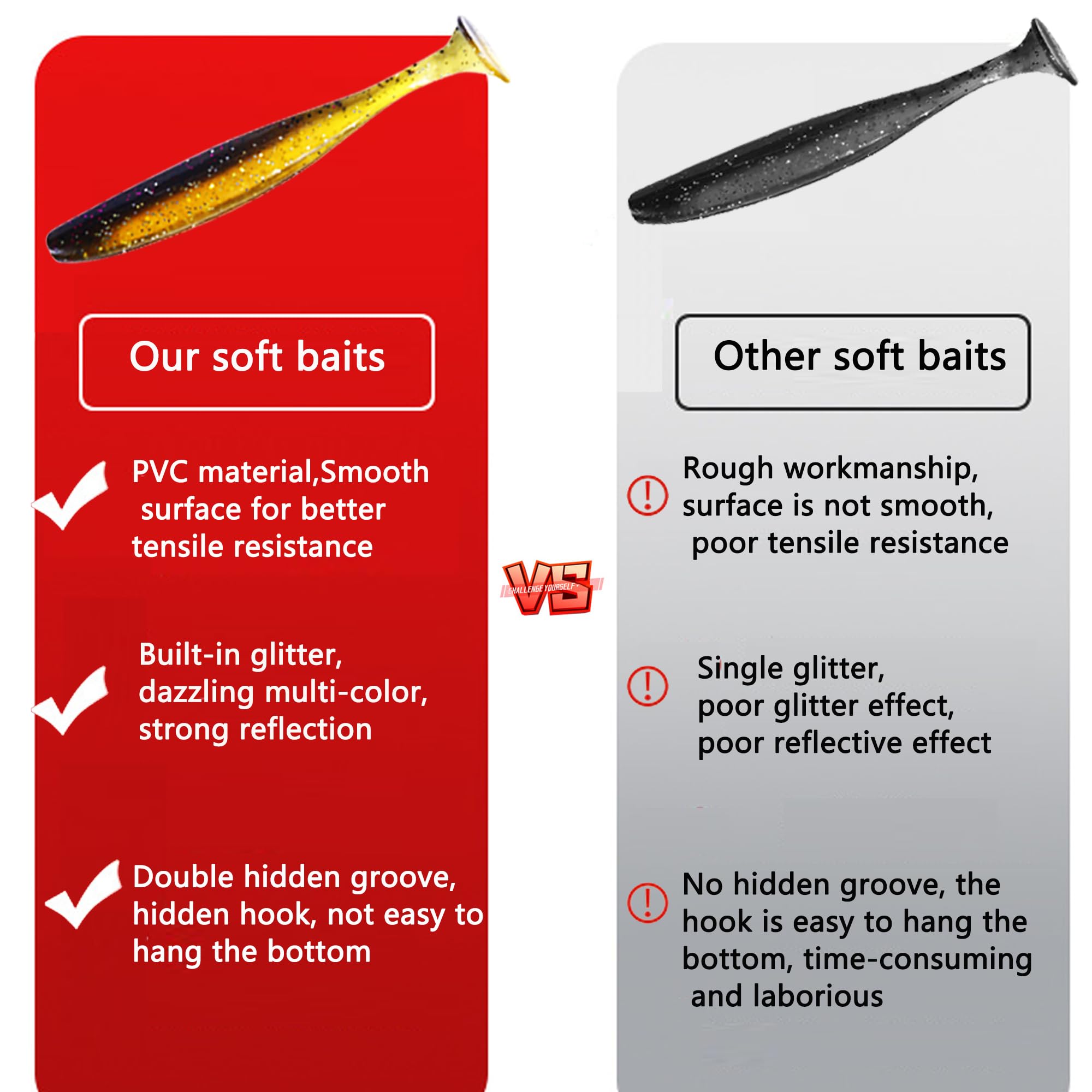 LURESMEOW versatile rigging paddle-tail swimbaits fit many setups