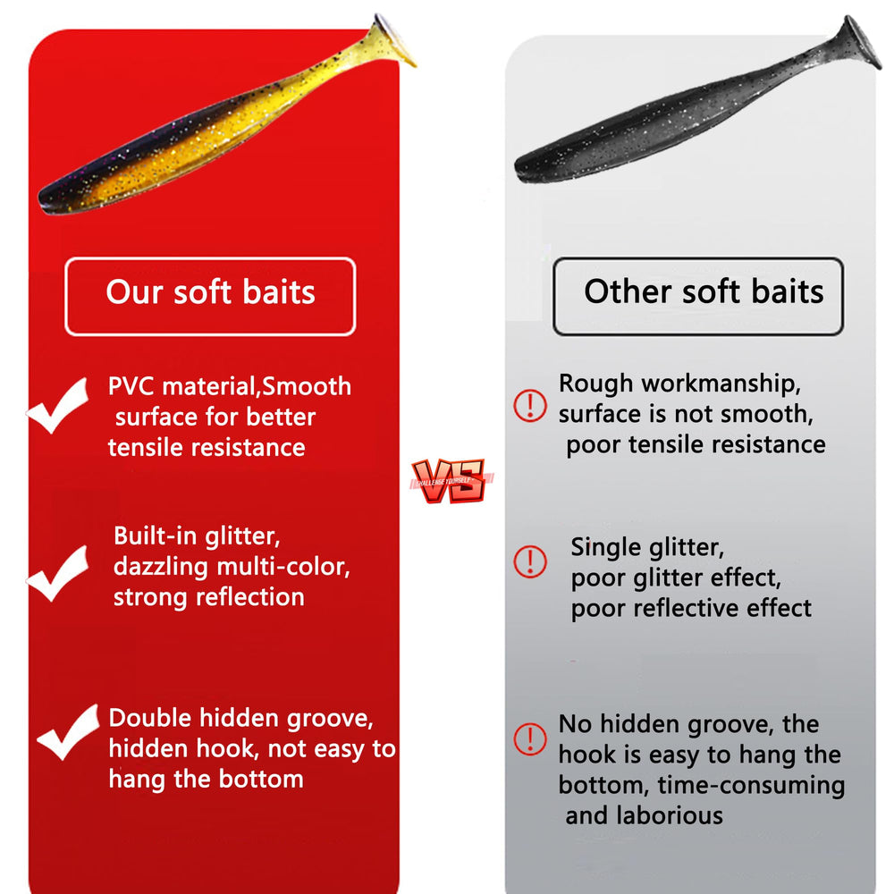 LURESMEOW versatile rigging paddle-tail swimbaits fit many setups