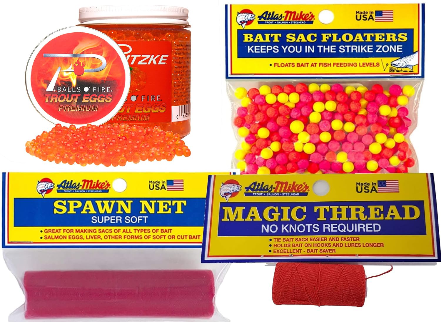 Lurwind salmon-trout fishing kit pack shows an all-in-one setup for trout fishing efficiency