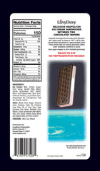LuvyDuvy Neapolitan space ice cream sandwich close-up—crispy freeze-dried texture for space-inspired snacking.