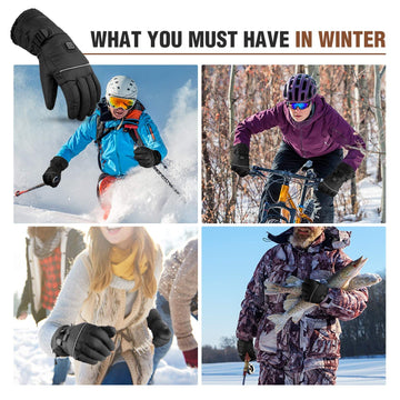 LUWATT heated gloves packaging illustrating gift-ready presentation