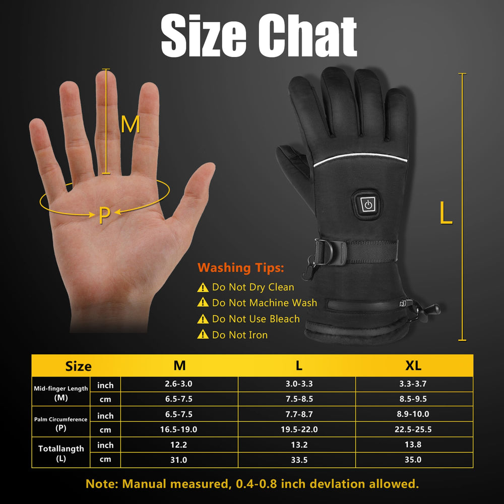 LUWATT heated gloves for winter activities and gifting