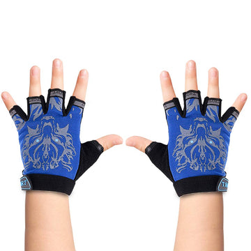 Luwint Kids Sport Gloves Blue - front view