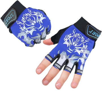 Ergonomic half-finger design with terry cloth thumb