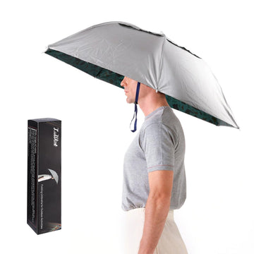 Luwint head umbrella hat worn outdoors