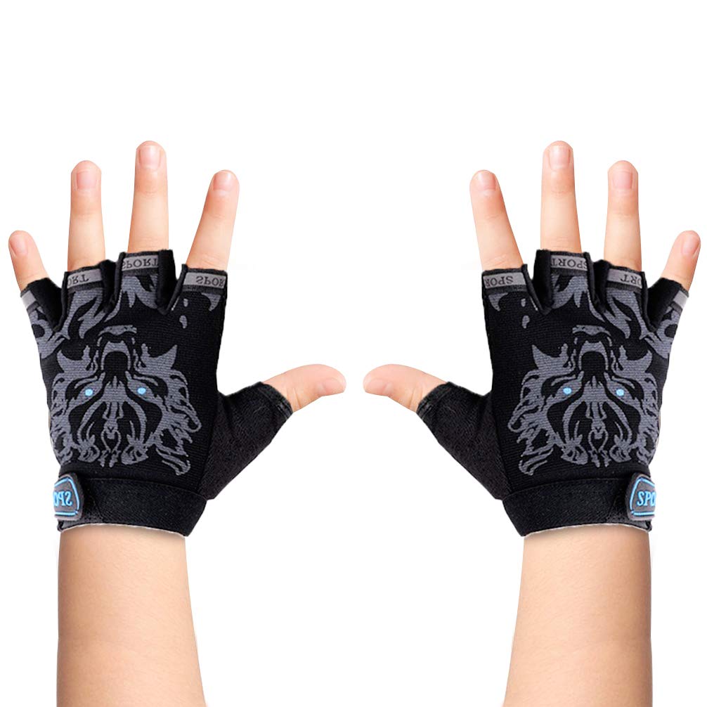 Luwint Kids Sport Gloves Black - front view
