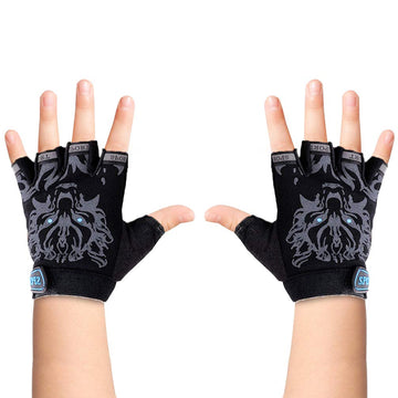 Luwint Kids Sport Gloves Black - front view