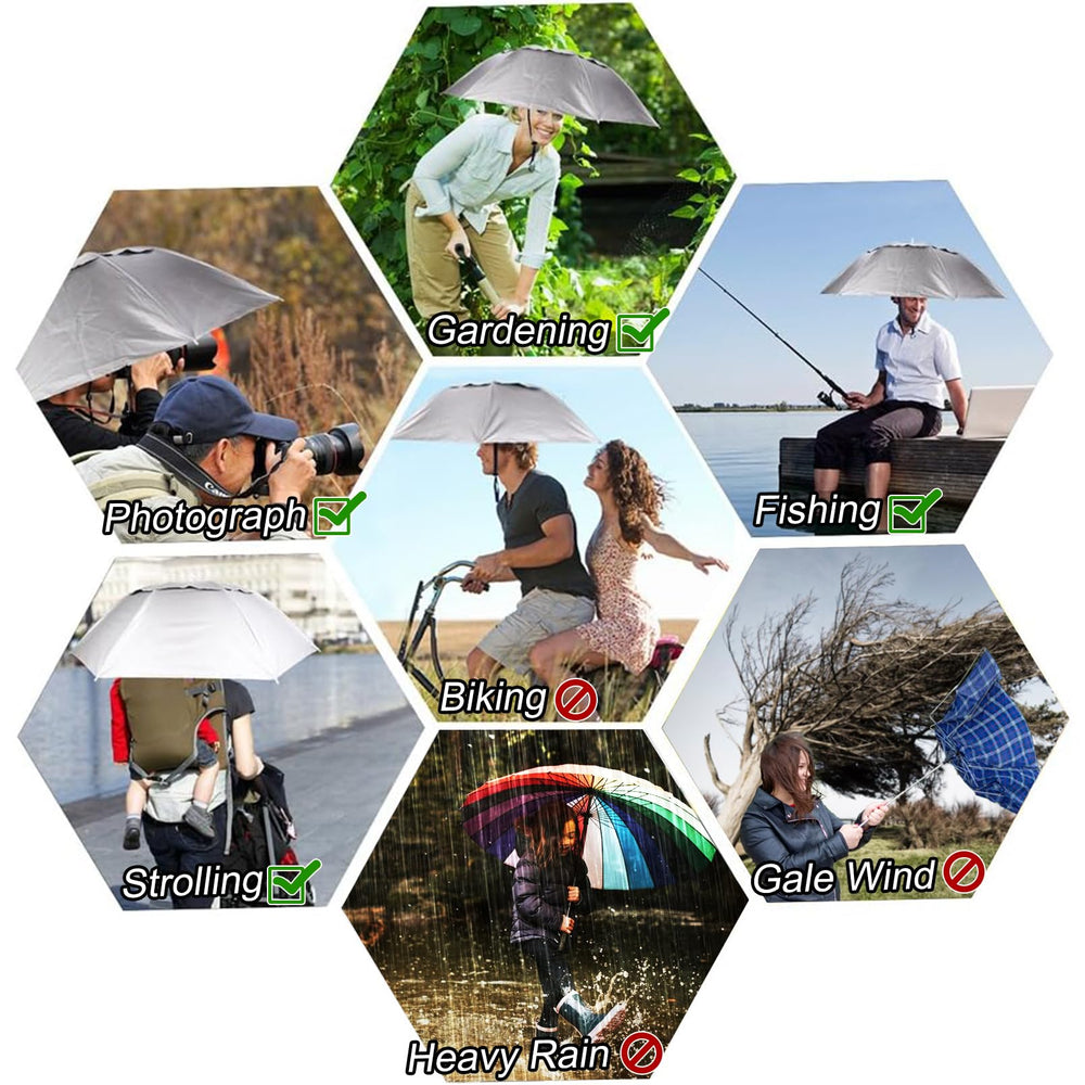 Iron frame and waterproof materials of the umbrella hat