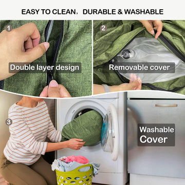 Luxchoice rechargeable pump enables fast inflation for carefree setups.