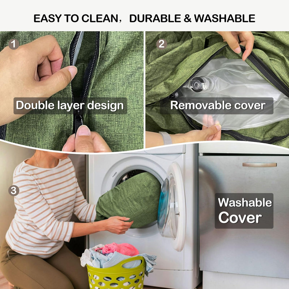 Luxchoice rechargeable pump enables fast inflation for carefree setups.