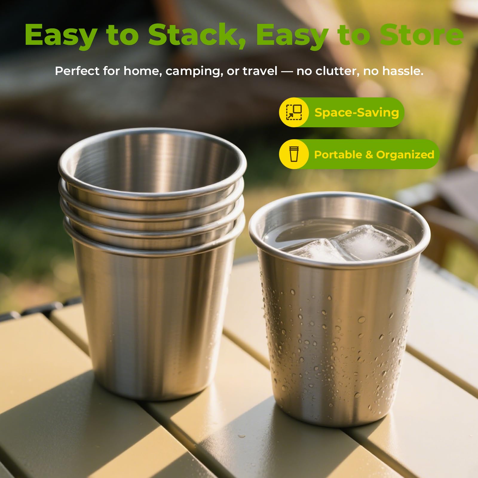 Luxgola BPA-free durable stainless steel cups ensure safe, family-friendly daily hydration