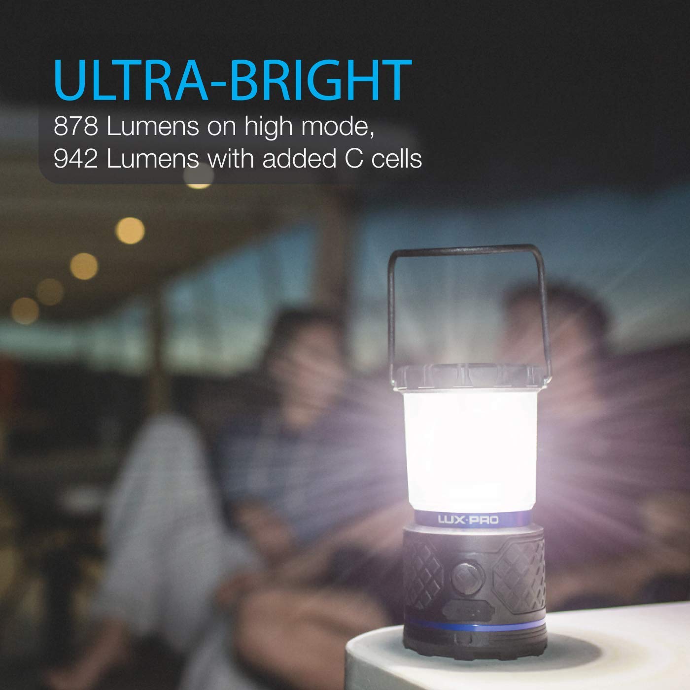 LUXPRO built-in power bank capability supports charging devices in emergencies