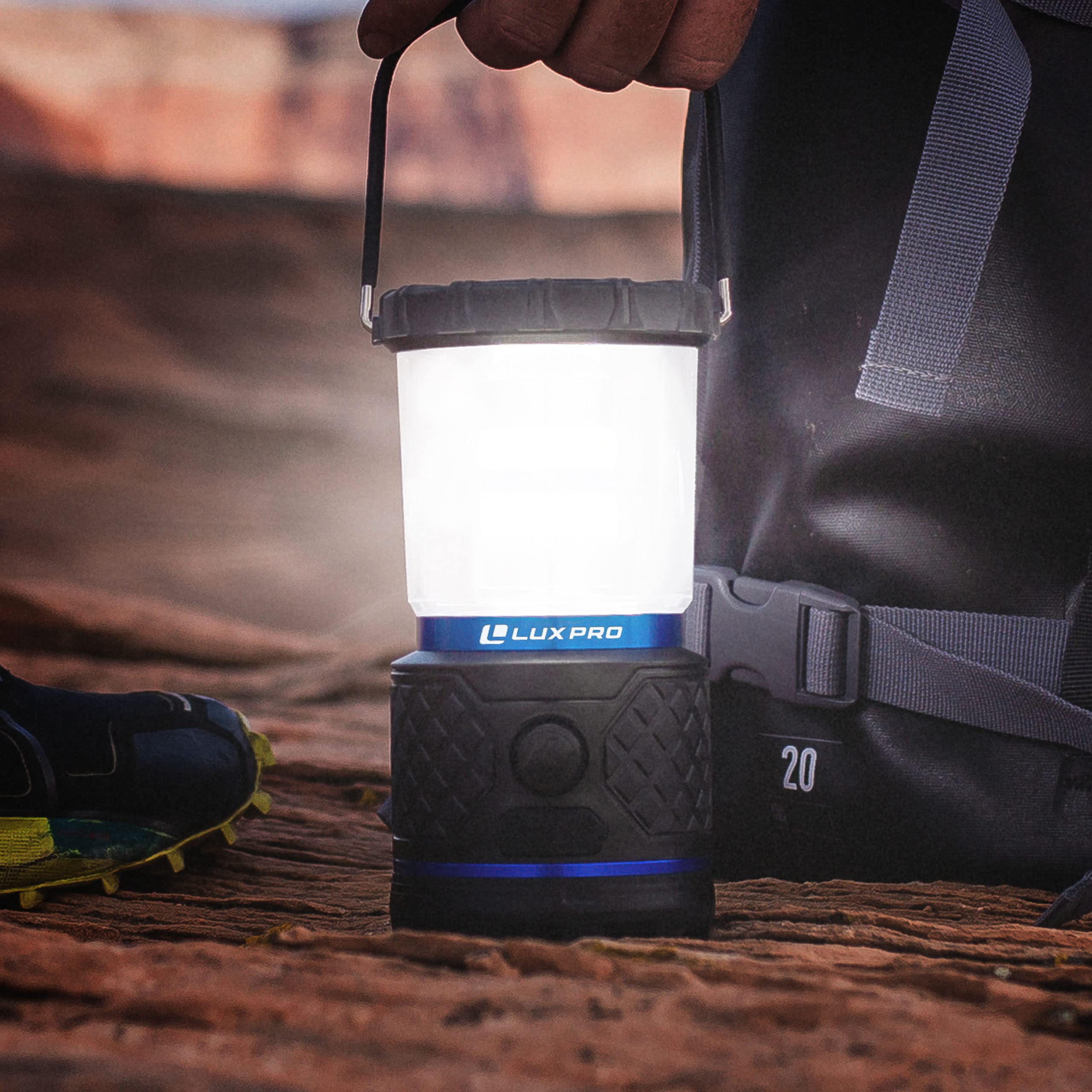 LUXPRO compact lantern easy to carry on trails or at home