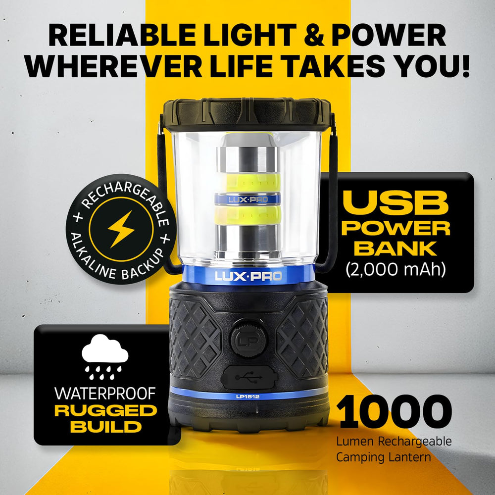 LUXPRO lantern with 360 Broadbeam and dial brightness control