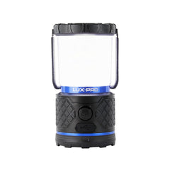 LUXPRO lantern with diffused lens delivering soft, even light for camping