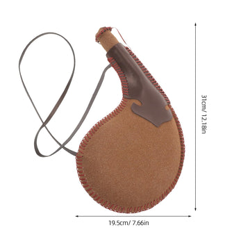 Luxshiny Ancient Water Bag with shoulder strap for easy carrying on hikes.
