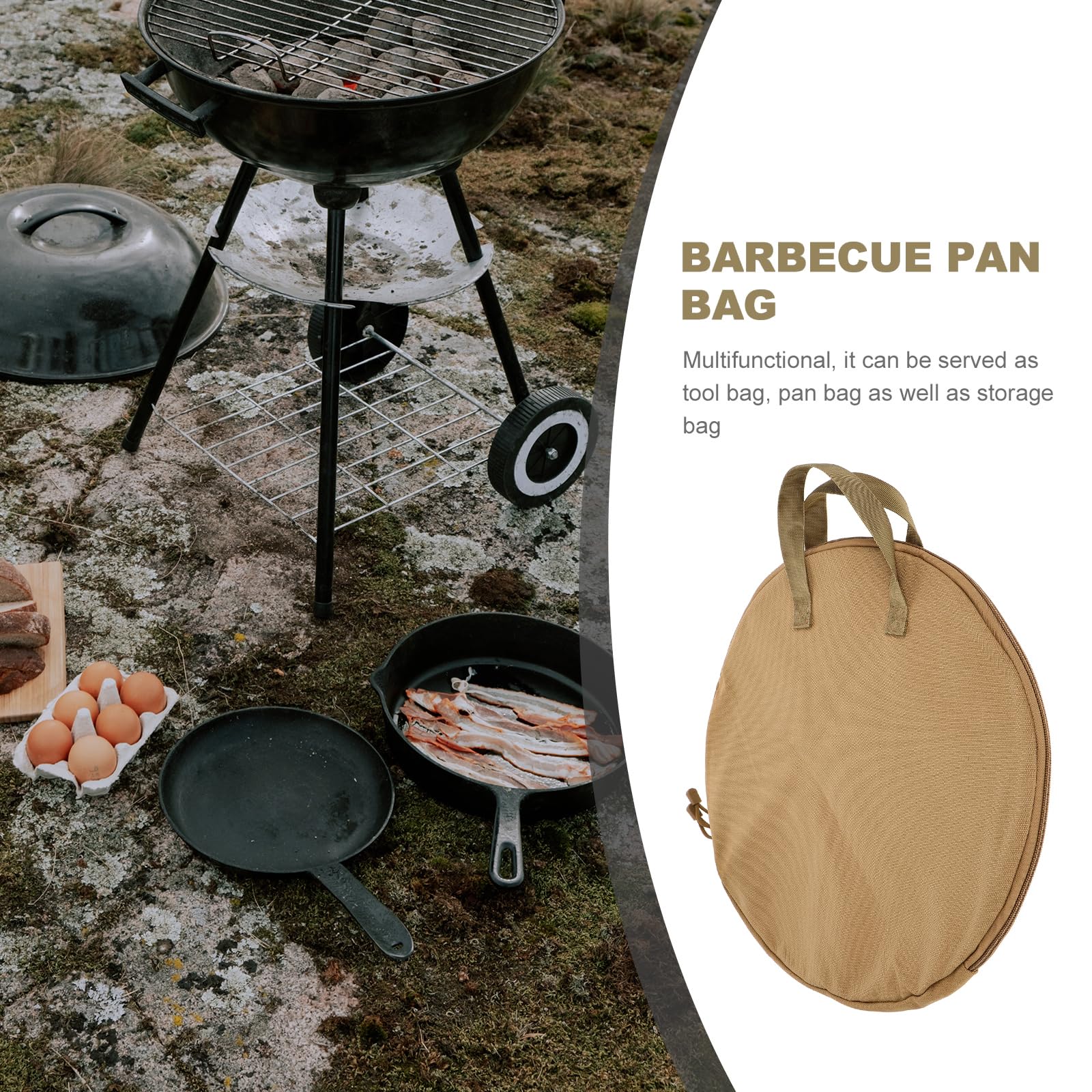 Luxshiny grill pan bag with handle for easy transport