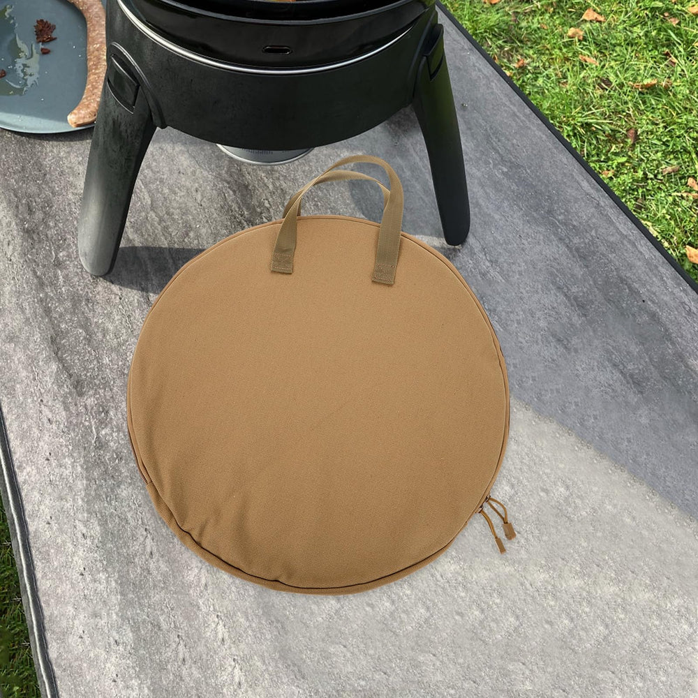 Luxshiny storage bag fits cast iron pans without bulk