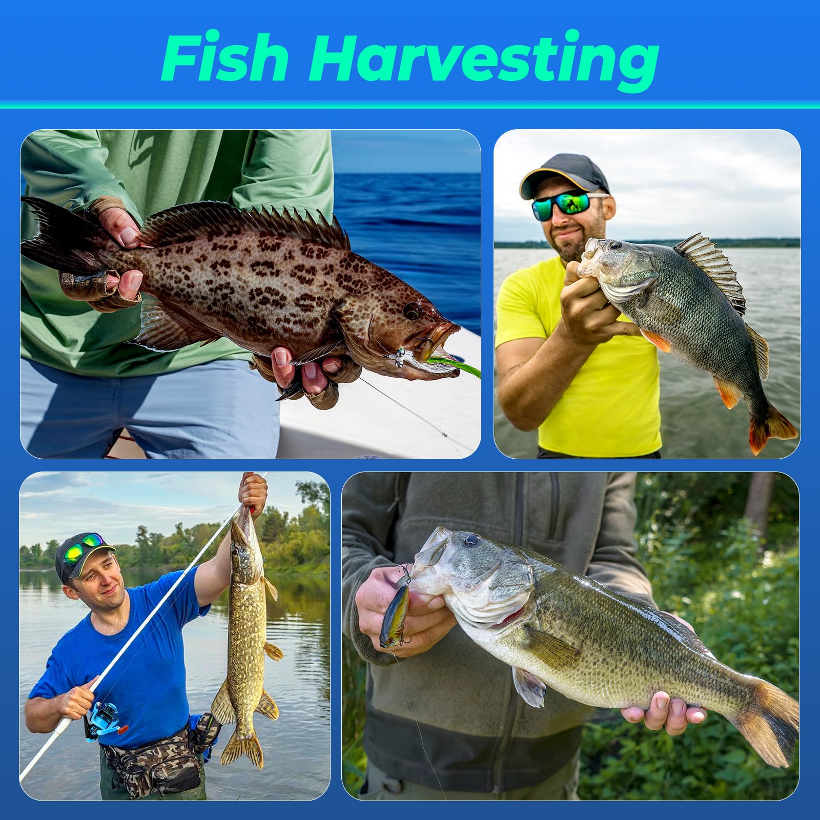 Luyianxi adult fishing kit ready-to-use for freshwater and saltwater adventures.