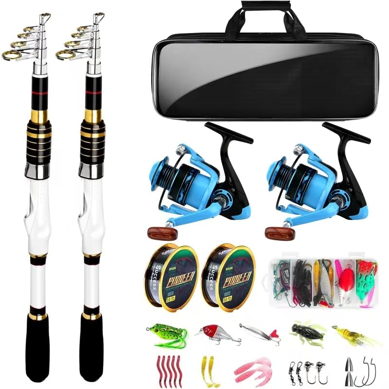 Luyianxi telescopic rod 6-9ft extended for travel-friendly lakeside casting.