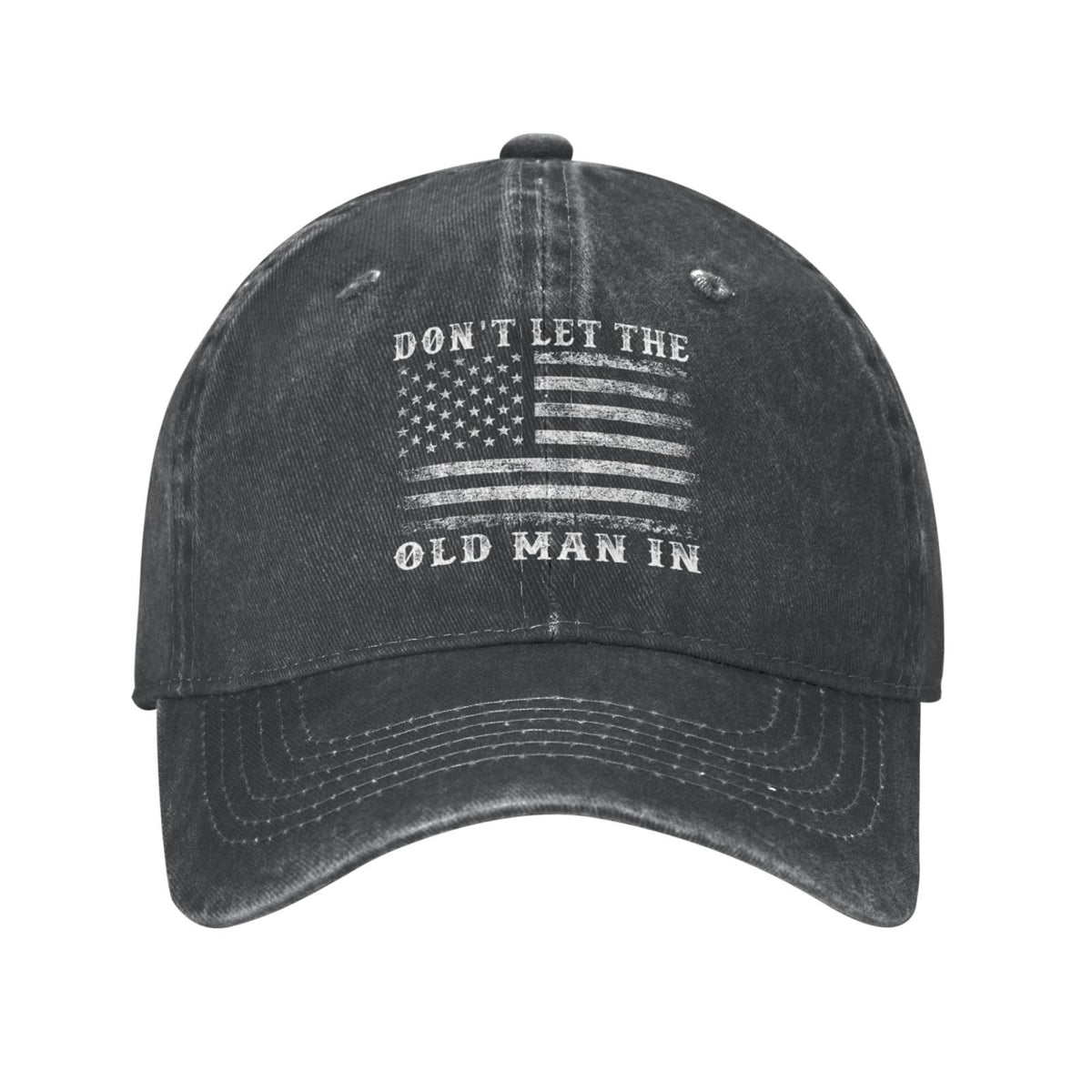 LUYIMAX custom denim cowboy hat worn outdoors for sun protection.
