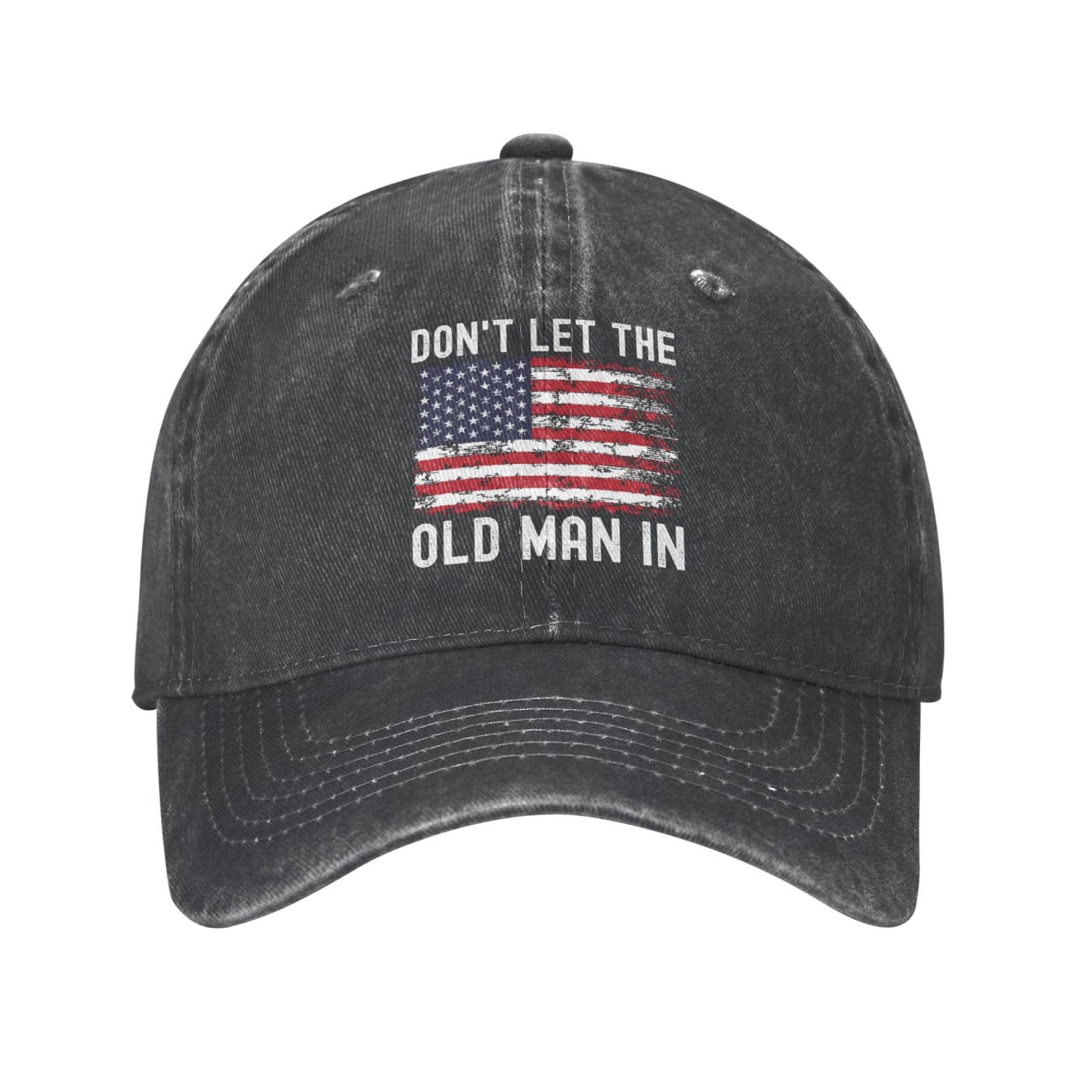 LUYIMAX DIY denim cowboy hat front view for breathable everyday wear.