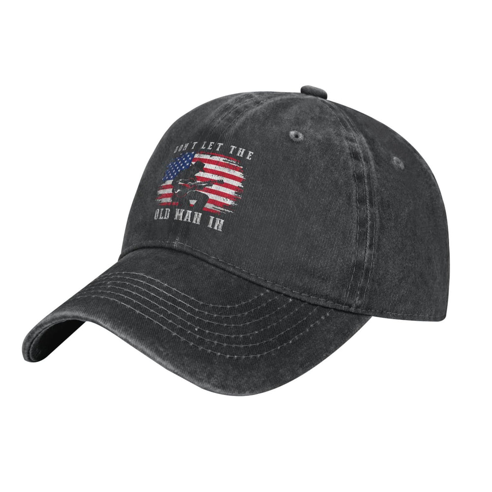 LUYIMAX denim hat side view shows vintage styling for casual outings.