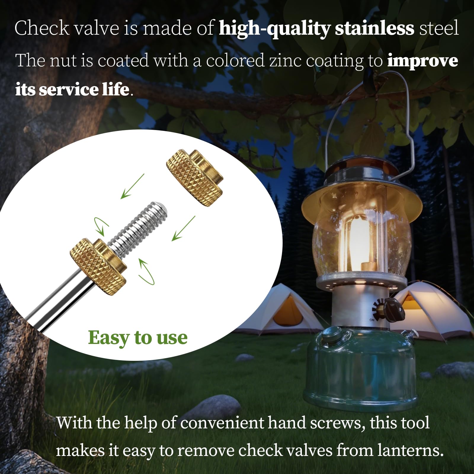 LVACODV check valve removal tool compatible with multiple Coleman models.