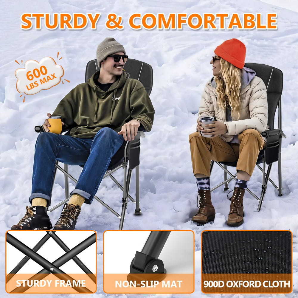 LVAOUO carrying bag with straps for easy campsite transport.