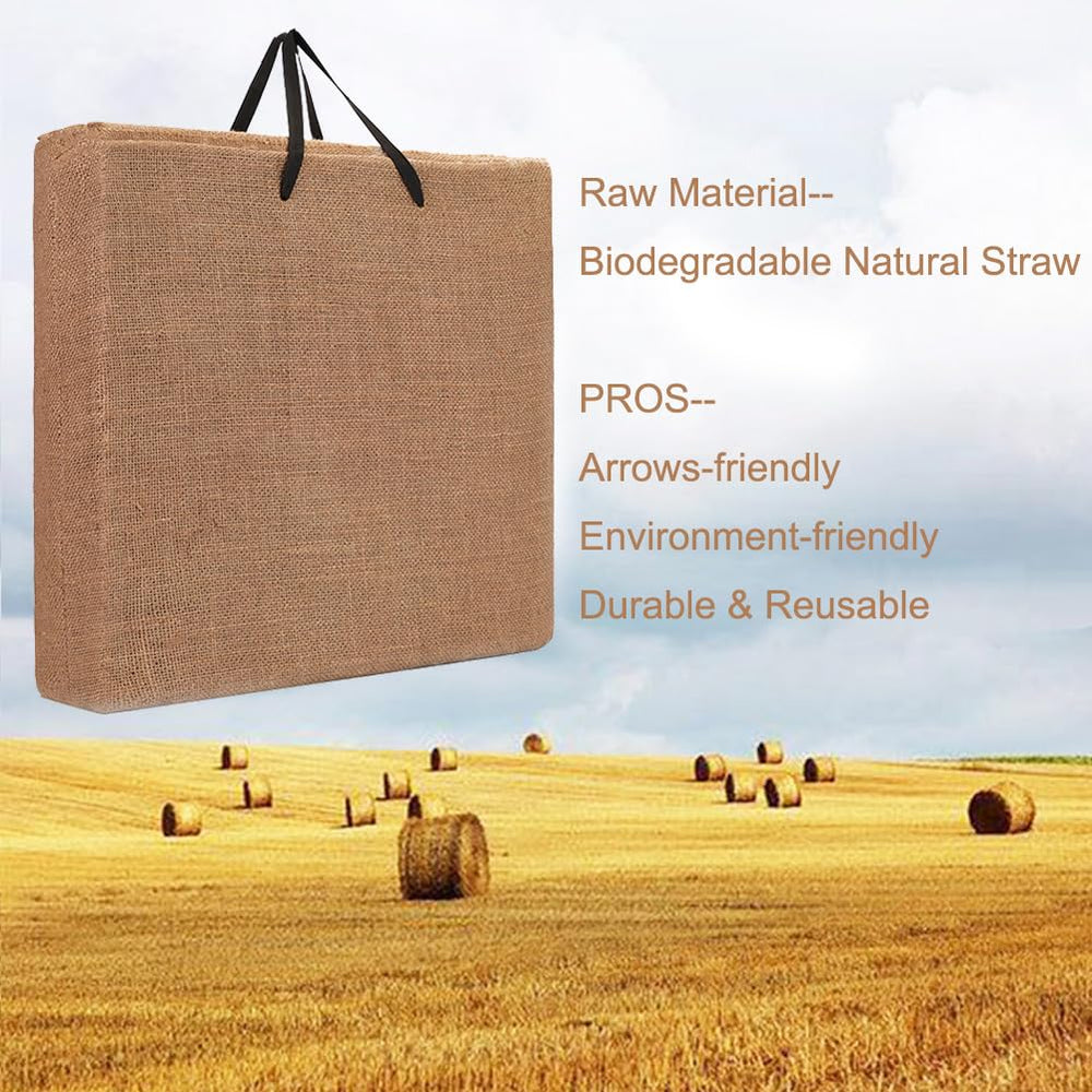 LWANO 20-inch straw target demonstrates high-density durability for repeated shots.