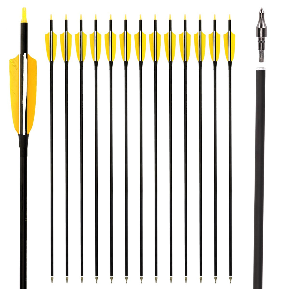 LWANO 30in carbon arrows flight view for stable, accurate target practice.