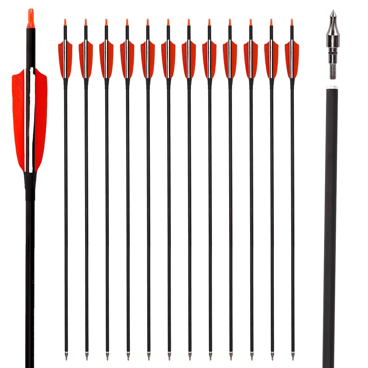 LWANO 30in carbon arrow shaft for precision practice and durability.