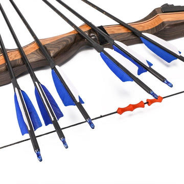 LWANO 30in arrows compatible with 20-50 lb recurve or longbow