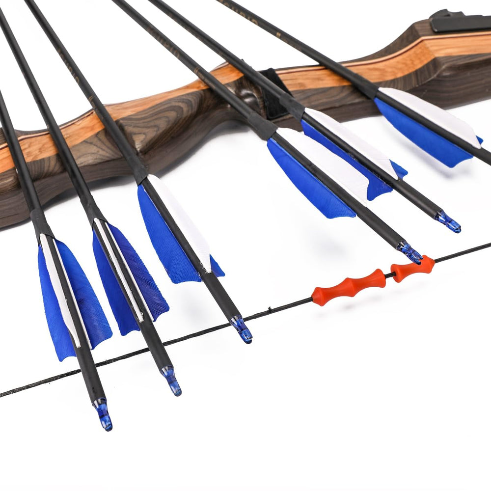 LWANO 30in arrows compatible with 20-50 lb recurve or longbow