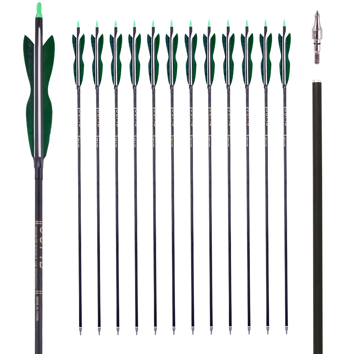 LWANO carbon arrow shaft ready for stable flight and precision practice