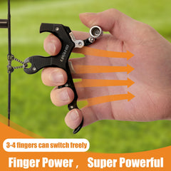LWANO release thumb button with textured grip for smooth control