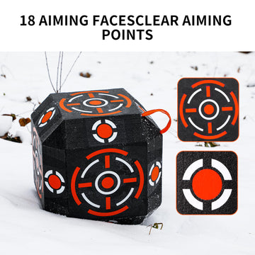 LWANO archery target block built-in handle and high-contrast color ease transport.