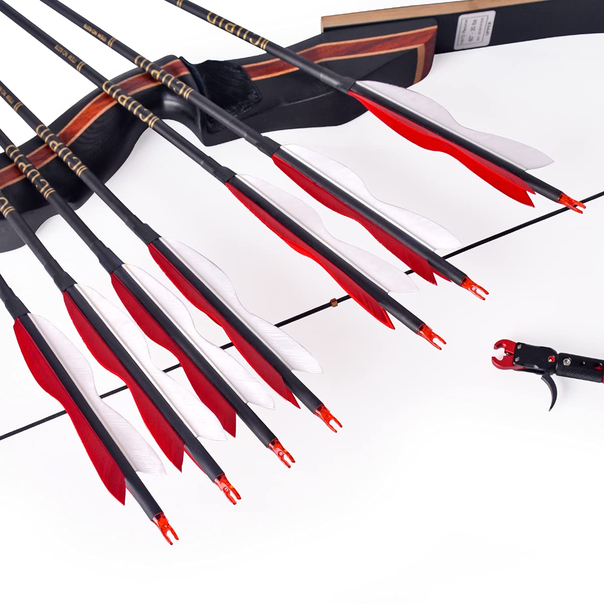 LWANO 5-inch turkey-feather fletching enhances tracking and speed.