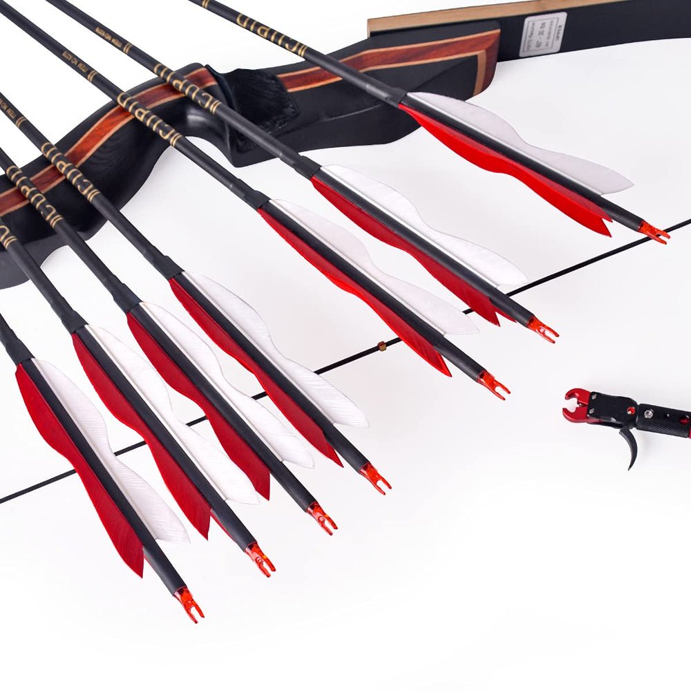 LWANO 5-inch turkey-feather fletching enhances tracking and speed.