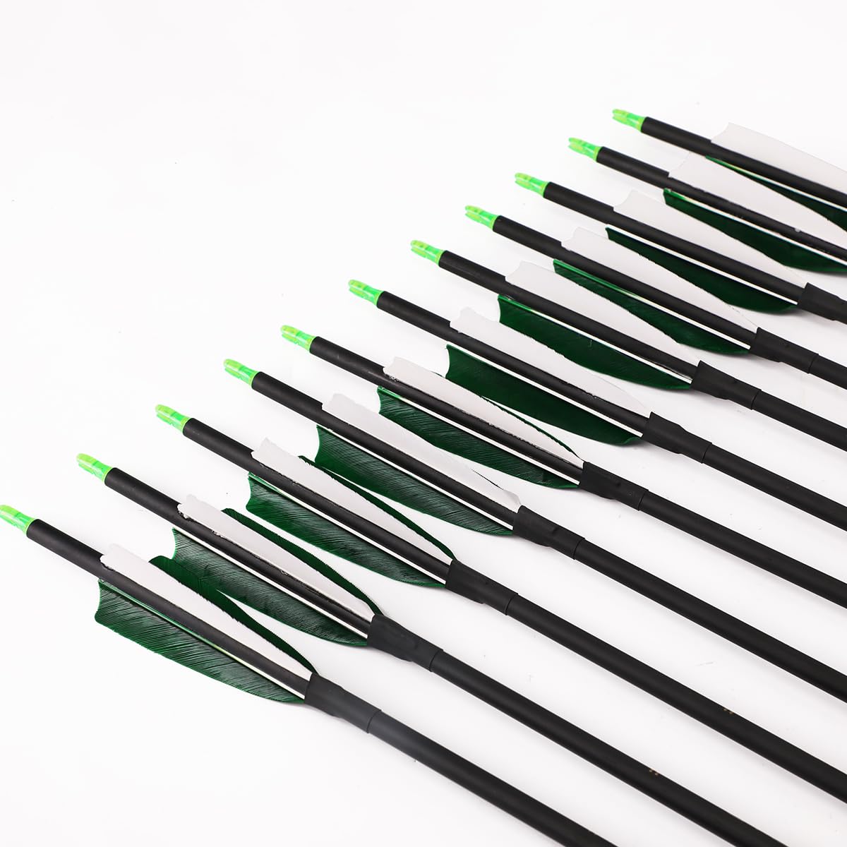 LWANO arrow nocks not glued allow tip replacement and easy tuning.