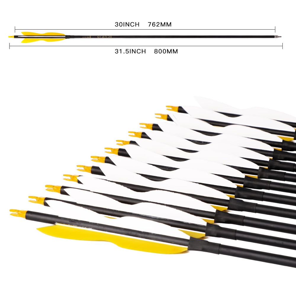 LWANO arrow turkey feather 5-inch focus for stability and trajectory