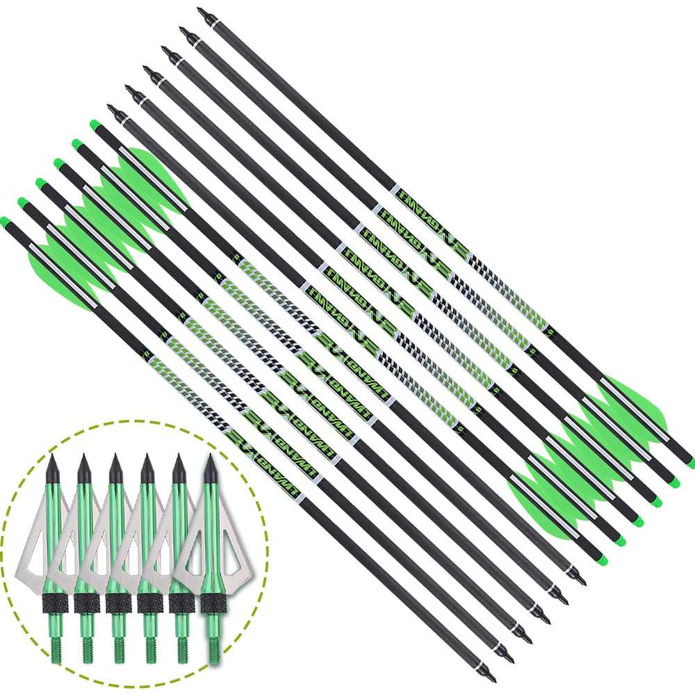 LWANO bolts with 4-inch feathers for stable flight